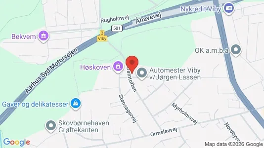 Boligudlejningsejendomme til salg i Viby J - kort over placeringen