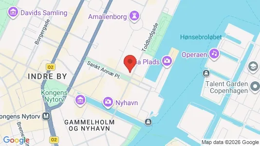 Kontorlokaler til salg i København K - kort over placeringen