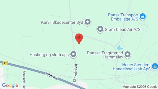 Erhvervsgrunde til salg i Vojens - Foto fra Google Street View