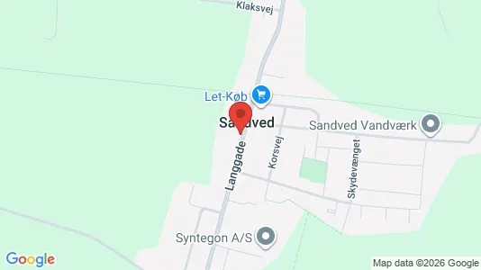 Erhvervslejemål til salg i Sandved - kort over placeringen