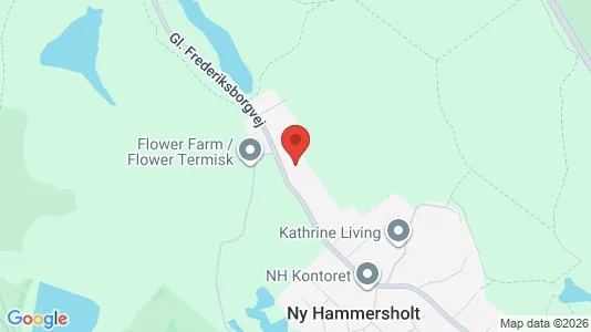 Erhvervslejemål til salg i Hillerød - kort over placeringen
