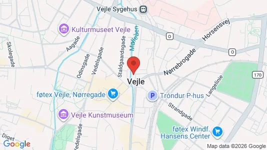 Erhvervslejemål til salg i Vejle Centrum - Foto fra Google Street View