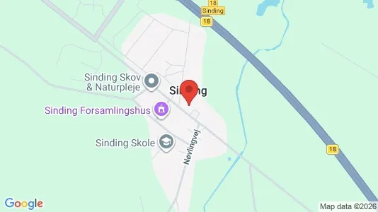 Erhvervsgrunde til salg i Herning - kort over placeringen