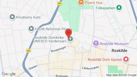 Erhvervslejemål til salg i Roskilde - kort over placeringen