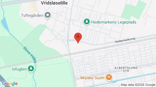 Erhvervslejemål til salg i Albertslund - kort over placeringen